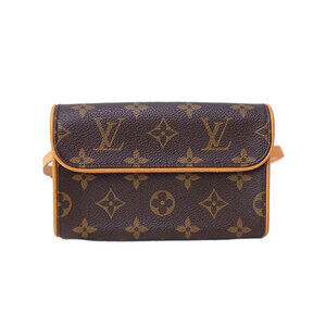Louis Vuitton Monogram Leather Brown Pochette Florentine Waist Pouch